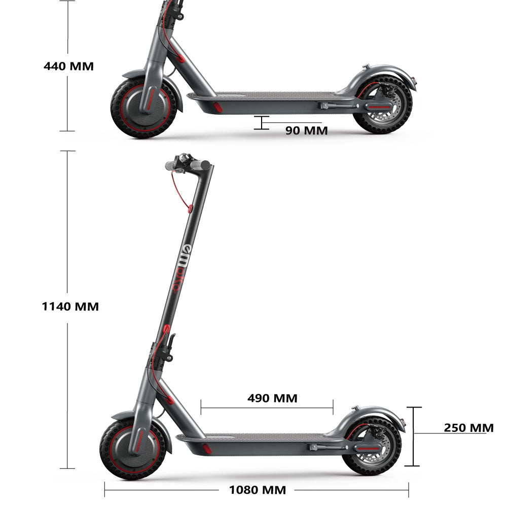 EMOKO T4 PRO 350W Foldable  Electric Scooter for Adults, 8.5 inch  Tires up to 21 mph, 20 Miles Range